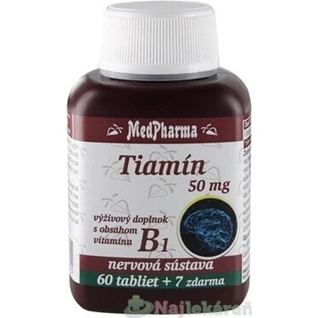 MedPharma ТІАМІН 50 мг (вітамін В1) 1×67 табл.: ціни та характеристики