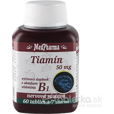 MedPharma ТІАМІН 50 мг (вітамін В1) 1×67 табл.: ціни та характеристики