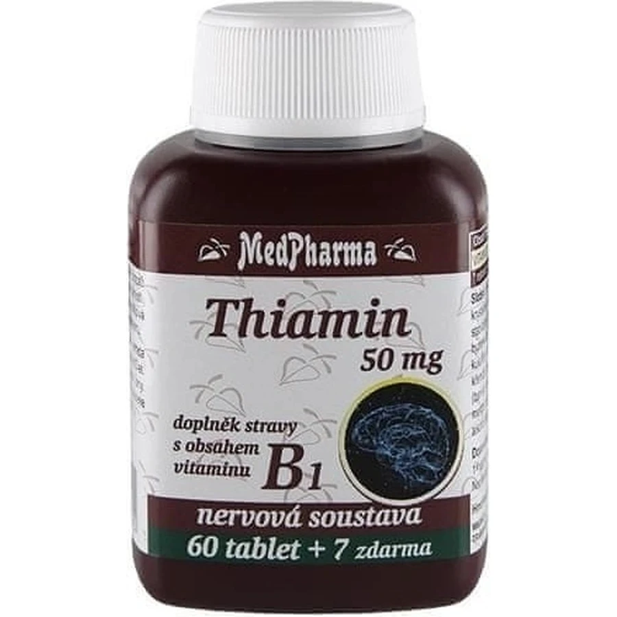 MedPharma ТІАМІН 50 мг (вітамін В1) 1×67 табл.: ціни та характеристики