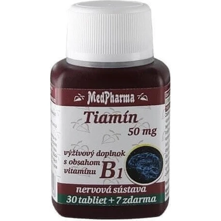 MedPharma ТІАМІН 50 мг (вітамін В1) 1×67 табл.: ціни та характеристики