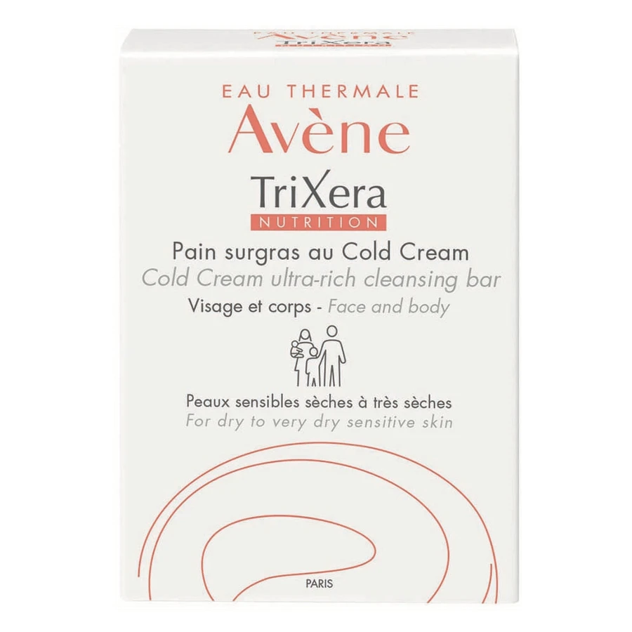 Увлажняющее мыло для чувствительной и сухой кожи Trixera Nutrition, 100 г, Avene: цены и характеристики