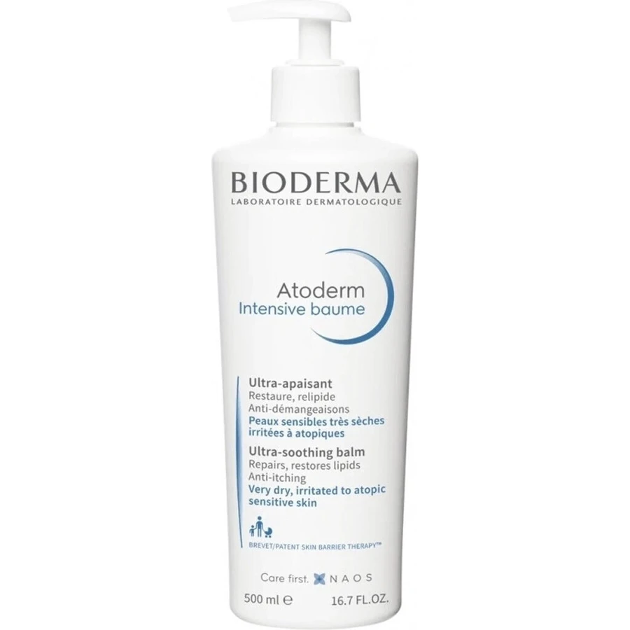 BIODERMA Atoderm Atoderm Intensive baume пом'якшувальний бальзам для тіла 1×500 мл, бальзам для тіла для атопічної та дуже сухої шкіри: ціни та характеристики