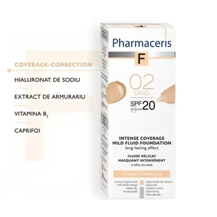 Pharmaceris F, Непрозорий флюїд 02 Пісок, SPF 20, 30 мл