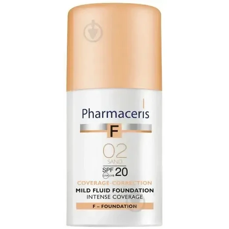 Pharmaceris F, Непрозорий флюїд 02 Пісок, SPF 20, 30 мл: ціни та характеристики