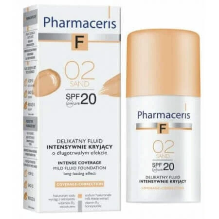 Pharmaceris F, Непрозорий флюїд 02 Пісок, SPF 20, 30 мл: ціни та характеристики
