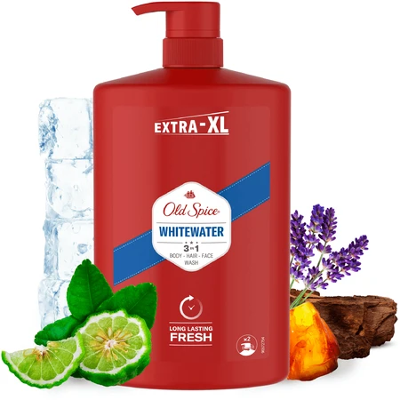 Old Spice Whitewater Гель для душа и ампулы для мужчин со свежим ароматом 1000 мл: цены и характеристики