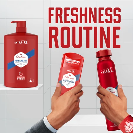 Old Spice Whitewater Гель для душа и ампулы для мужчин со свежим ароматом 1000 мл: цены и характеристики