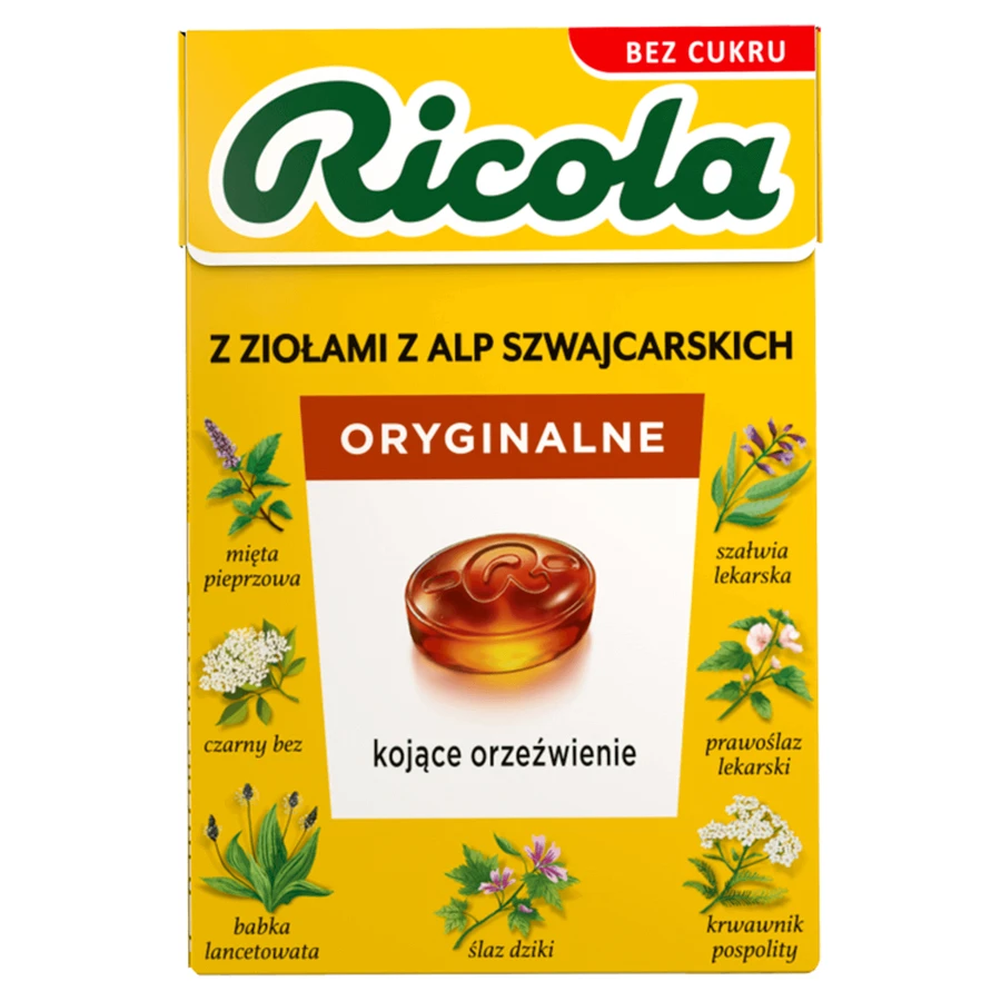 Ricola Original Швейцарские травяные конфеты, без сахара, 27,5 г: цены и характеристики