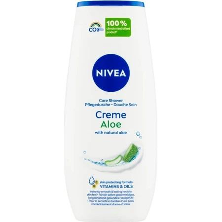 NIVEA Крем-гель для душу Алое Вера 1×250 мл, зволожує шкіру: ціни та характеристики