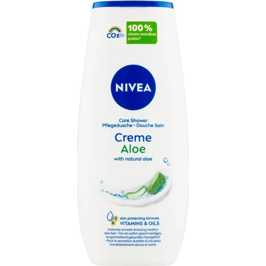 NIVEA Крем-гель для душу Алое Вера 1×250 мл, зволожує шкіру: ціни та характеристики