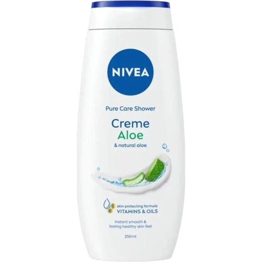 NIVEA Крем-гель для душу Алое Вера 1×250 мл, зволожує шкіру: ціни та характеристики