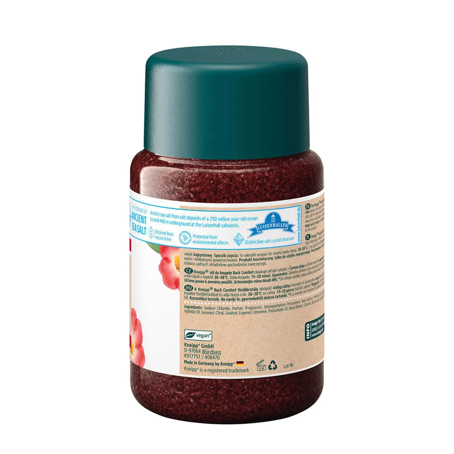 Kneipp Back Comfort, кристаллы минеральной соли для ванн, черный коготь, 500 г: цены и характеристики