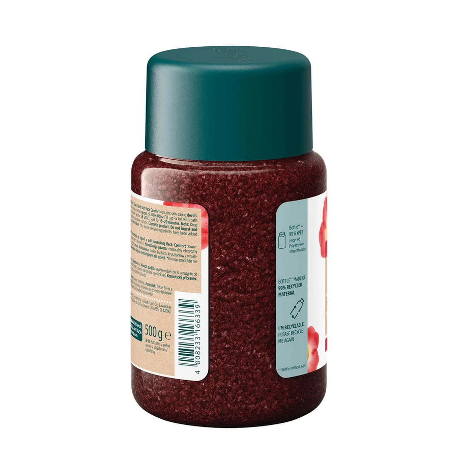 Kneipp Back Comfort, кристаллы минеральной соли для ванн, черный коготь, 500 г: цены и характеристики