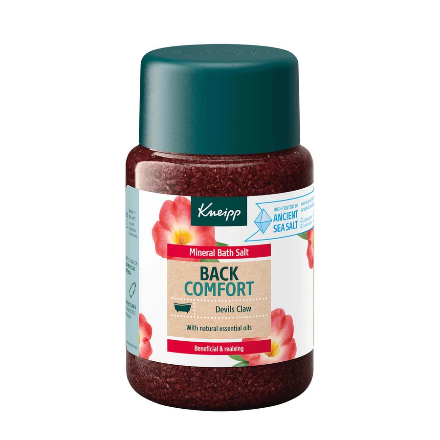 Kneipp Back Comfort, кристаллы минеральной соли для ванн, черный коготь, 500 г: цены и характеристики
