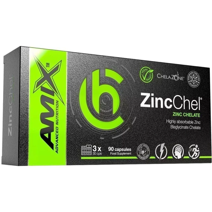 Amix ChelaZone ZincChel 90 капсул: ціни та характеристики