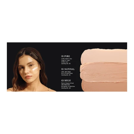 Веганская компактная основа Aqua Glow Zero Fit Cushion Compact Foundation SPF50, no.1 PURE, 12 г, Hamel: цены и характеристики