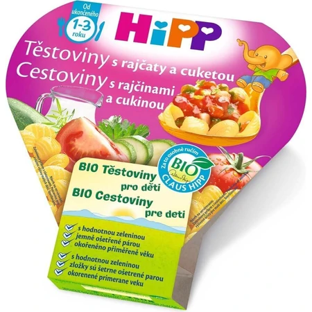 HIPP BIO Паста с помидорами и цуккини 1×250 г, детское питание: цены и характеристики