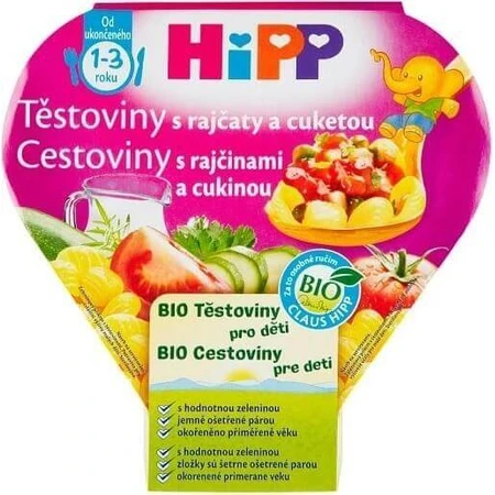 HIPP BIO Паста с помидорами и цуккини 1×250 г, детское питание: цены и характеристики