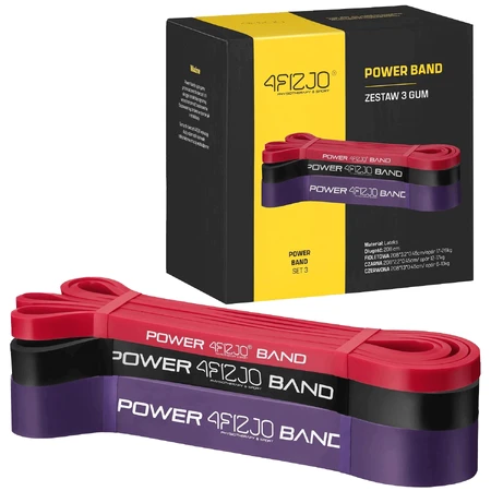 4Fizjo Power Band, набір резинок для вправ, 3 штуки: ціни та характеристики