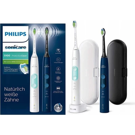 Philips Sonicare 5100 HX6851/34 1+1 1×1 набір, звукова зубна щітка 2 шт.: ціни та характеристики