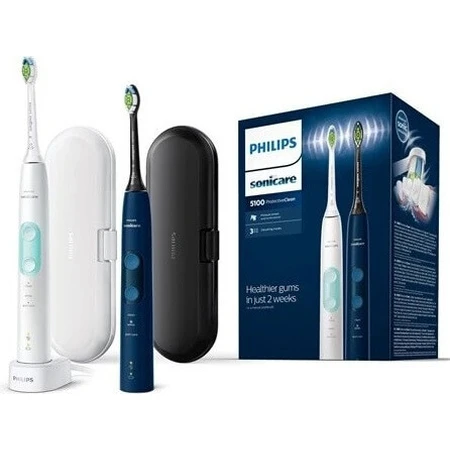 Philips Sonicare 5100 HX6851/34 1+1 1×1 набір, звукова зубна щітка 2 шт.: ціни та характеристики