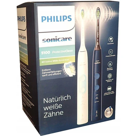 Philips Sonicare 5100 HX6851/34 1+1 1×1 набір, звукова зубна щітка 2 шт.: ціни та характеристики