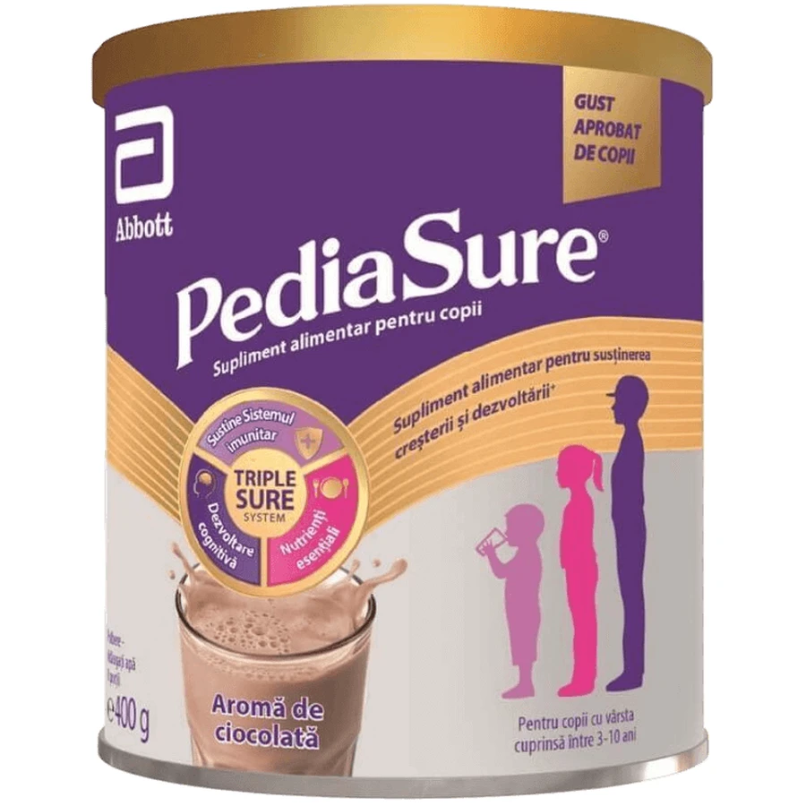 Сухая молочная смесь Abbott PediaSure, со вкусом шоколада, для детей 3-10 лет, 400 г: цены и характеристики