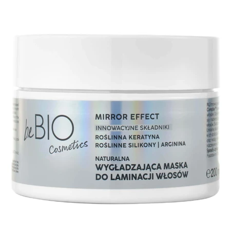 beBIO Cosmetics Baby Hair Complex Mirror Effect, натуральна маска для ламінування волосся, що гартує, 200 мл: ціни та характеристики