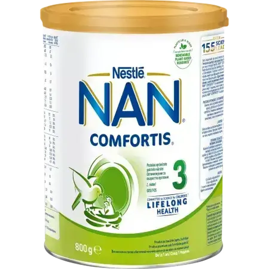Последующая молочная смесь Nan 3 Comfortis, 1-2 года, 800 г, Nestle: цены и характеристики