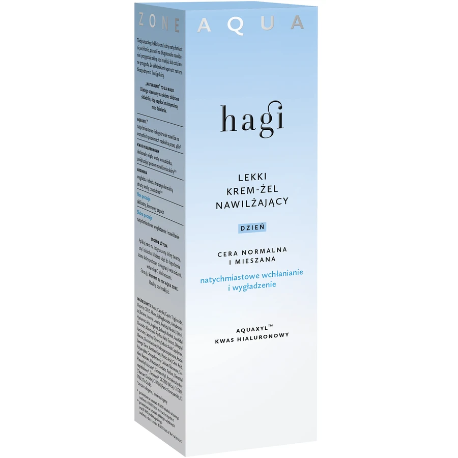 Hagi Aqua Zone, легкий денний зволожуючий крем-гель, нормальна та комбінована шкіра, 50 мл: ціни та характеристики