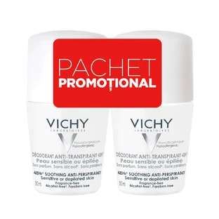 Vichy Антиперспирант роликовый дезодорант 48 ч, 50 мл + 50 мл, Vichy