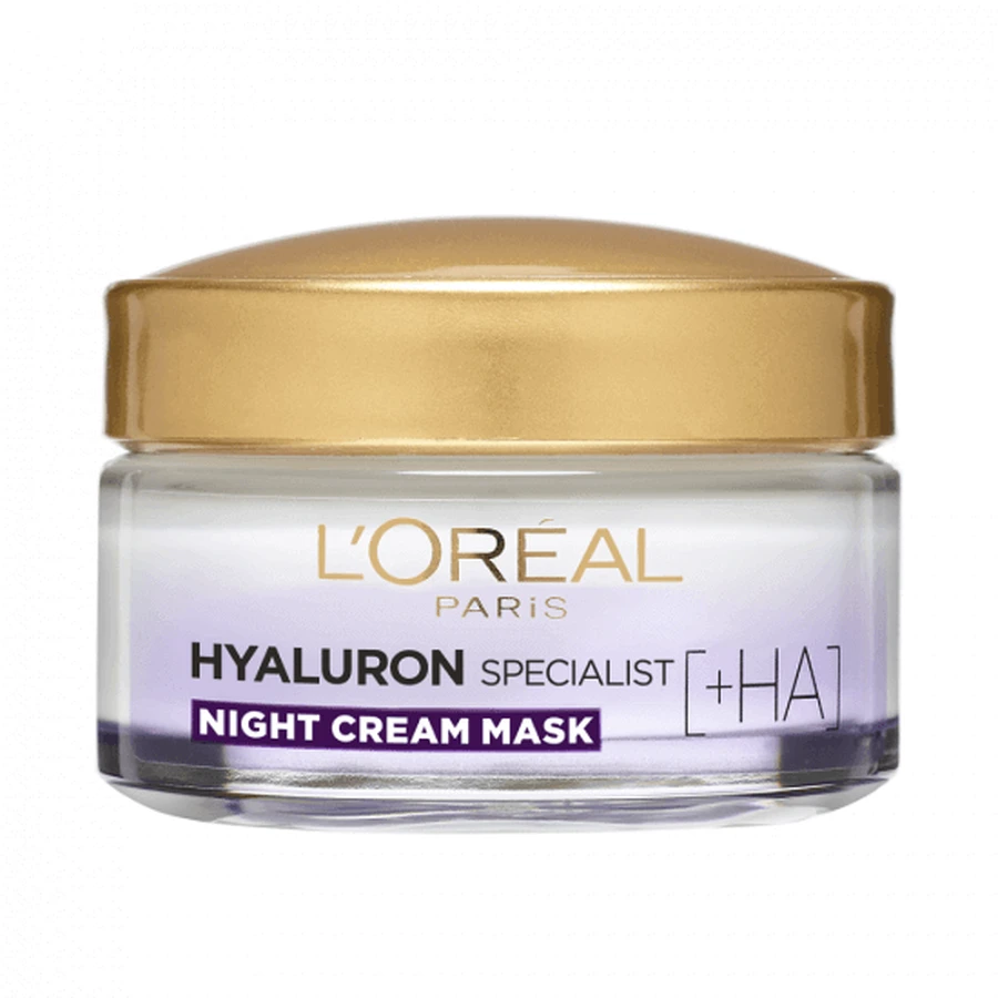 Нічний зволожуючий крем проти зморшок Hyaluron Specialist, 50 мл, Loreal: ціни та характеристики