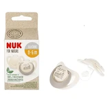 NUK For Nature, пустушка, силіконова, анатомічна, сіра, 0-6 місяців, 2 шт.