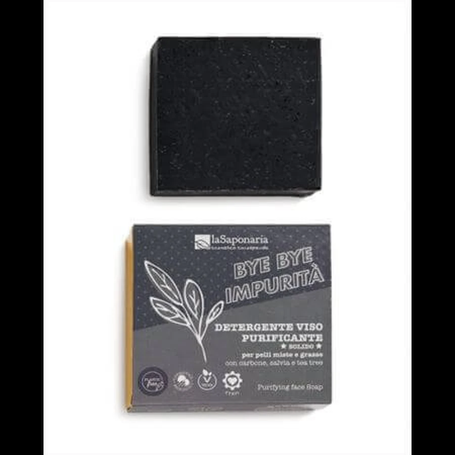 Твердое мыло для лица Bye Bye Impurities, 70 гр, La Saponaria: цены и характеристики