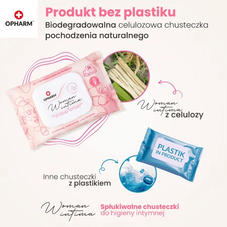 Opharm Woman Intima, серветки для інтимної гігієни, 24 шт.: ціни та характеристики