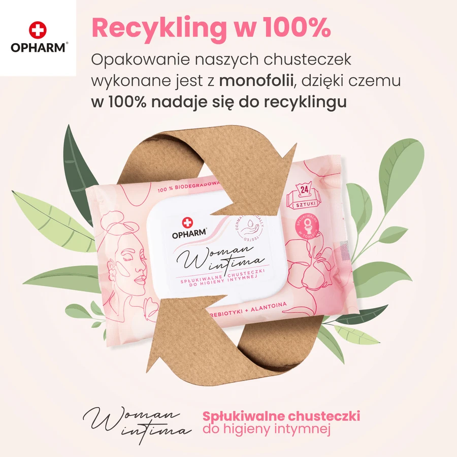 Opharm Woman Intima, серветки для інтимної гігієни, 24 шт.: ціни та характеристики
