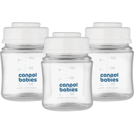 Canpol babies Набор бутылочек для хранения грудного молока 3x120ml 1×1pc, набор бутылочек: цены и характеристики