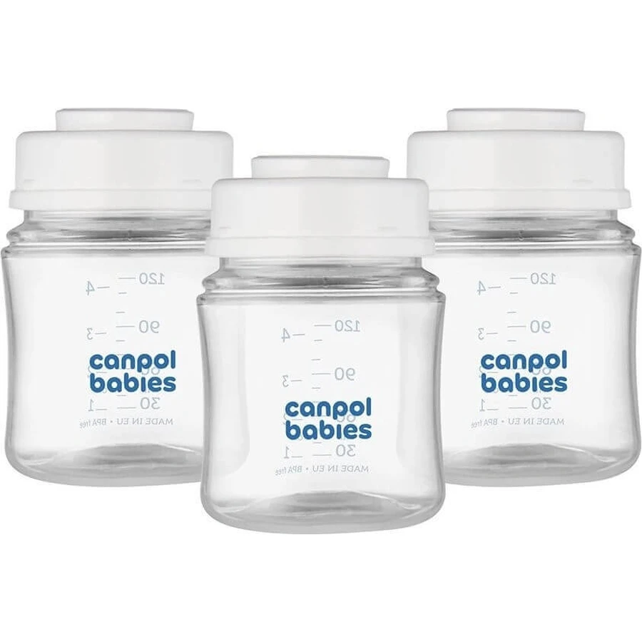 Canpol babies Набор бутылочек для хранения грудного молока 3x120ml 1×1pc, набор бутылочек: цены и характеристики