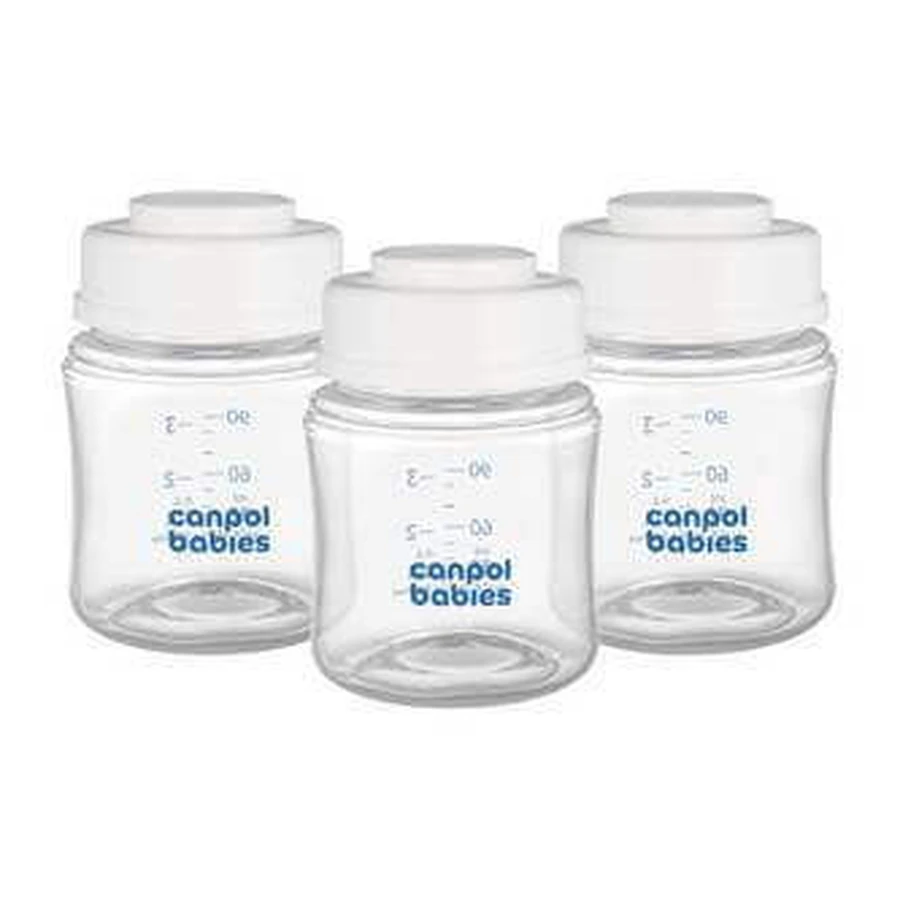 Canpol babies Набор бутылочек для хранения грудного молока 3x120ml 1×1pc, набор бутылочек: цены и характеристики