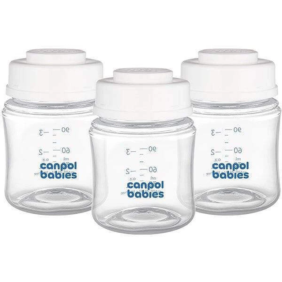 Canpol babies Набор бутылочек для хранения грудного молока 3x120ml 1×1pc, набор бутылочек: цены и характеристики