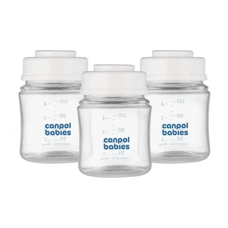 Canpol babies Набор бутылочек для хранения грудного молока 3x120ml 1×1pc, набор бутылочек: цены и характеристики