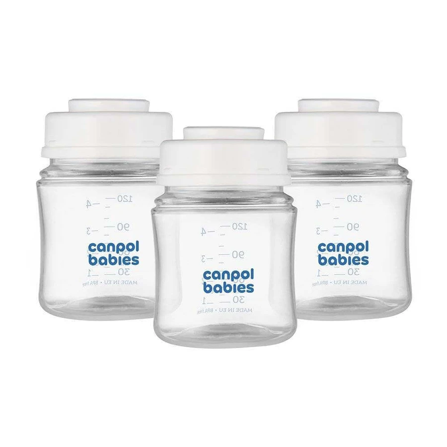 Canpol babies Набор бутылочек для хранения грудного молока 3x120ml 1×1pc, набор бутылочек: цены и характеристики
