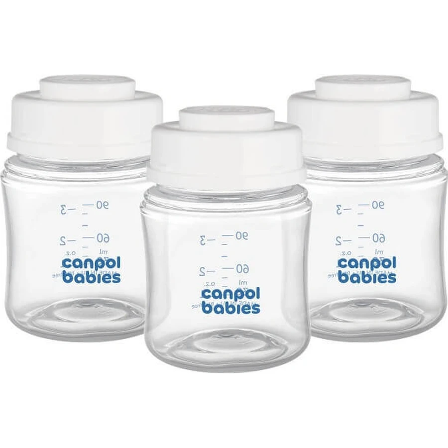 Canpol babies Набор бутылочек для хранения грудного молока 3x120ml 1×1pc, набор бутылочек: цены и характеристики