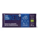 Органический кето-шоколад с черникой, 40 г, какао