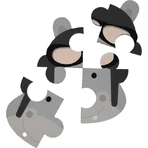 Пенопластовый пазл Bo Jungle B-animal Тигр/Бегемот/аба 3 шт.: цены и характеристики