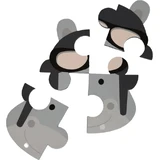 Пенопластовый пазл Bo Jungle B-animal Тигр/Бегемот/аба 3 шт.