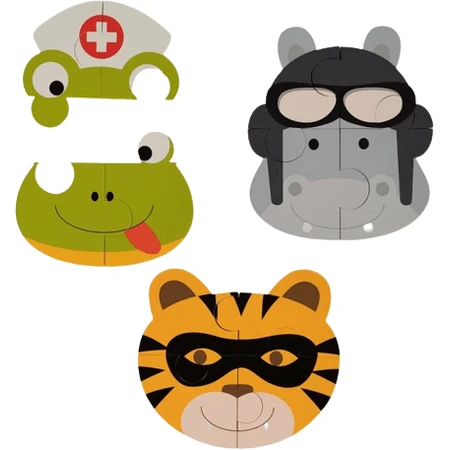 Пенопластовый пазл Bo Jungle B-animal Тигр/Бегемот/аба 3 шт.: цены и характеристики