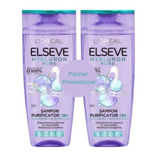 Шампунь Hyaluron Pure Purifying для кожи головы и жирных корней, 2x250 мл, Elseve