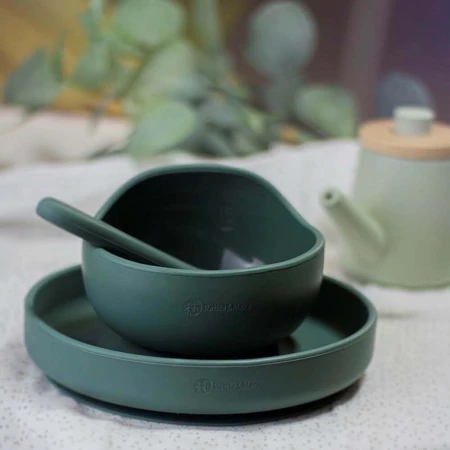 Petite&Mars Силиконовая миска с присоской TAKE&MATCH Misty Green 6м+ 350 мл: цены и характеристики