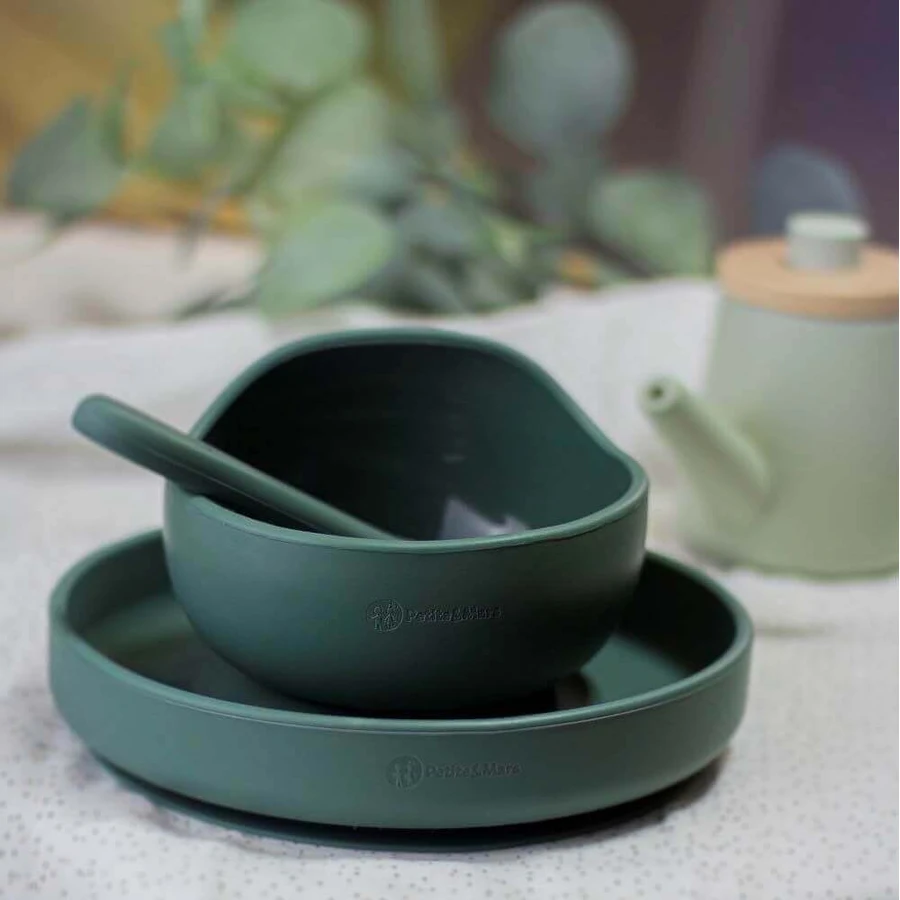 Petite&Mars Силиконовая миска с присоской TAKE&MATCH Misty Green 6м+ 350 мл: цены и характеристики